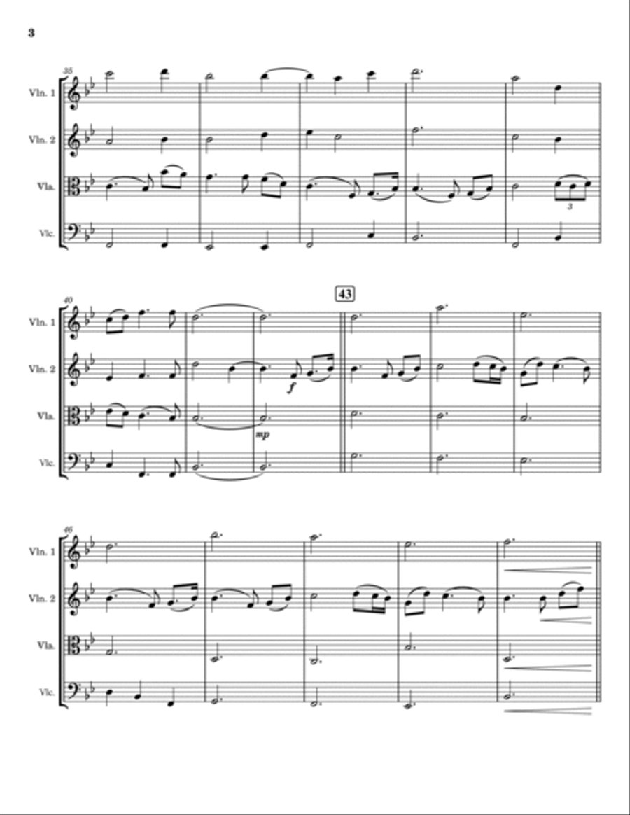 In Christ Alone String Quartet scores gallery preview page 3