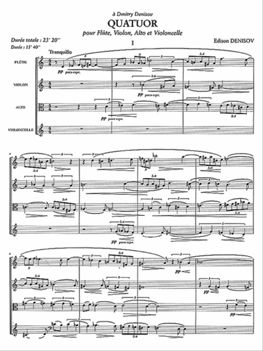 Quatuor (quartet-mixed) Quatuor (quartet-mixed) School and Community scores gallery preview page 3
