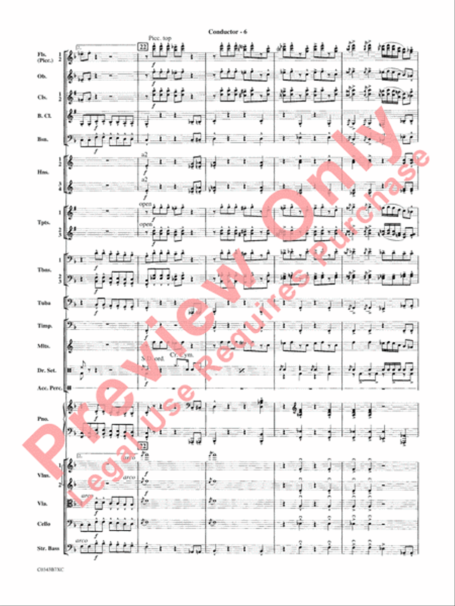 A Tribute to Henry Mancini Full Orchestra scores gallery preview page 9