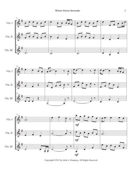 Winter Forest Serenade (Violin Trio) image number null