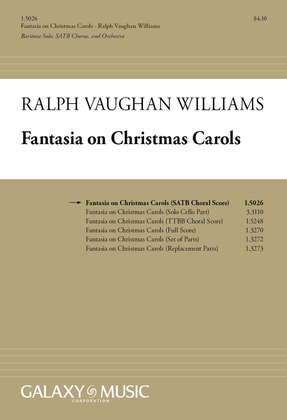 Book cover for Fantasia on Christmas Carols (Choral Score)