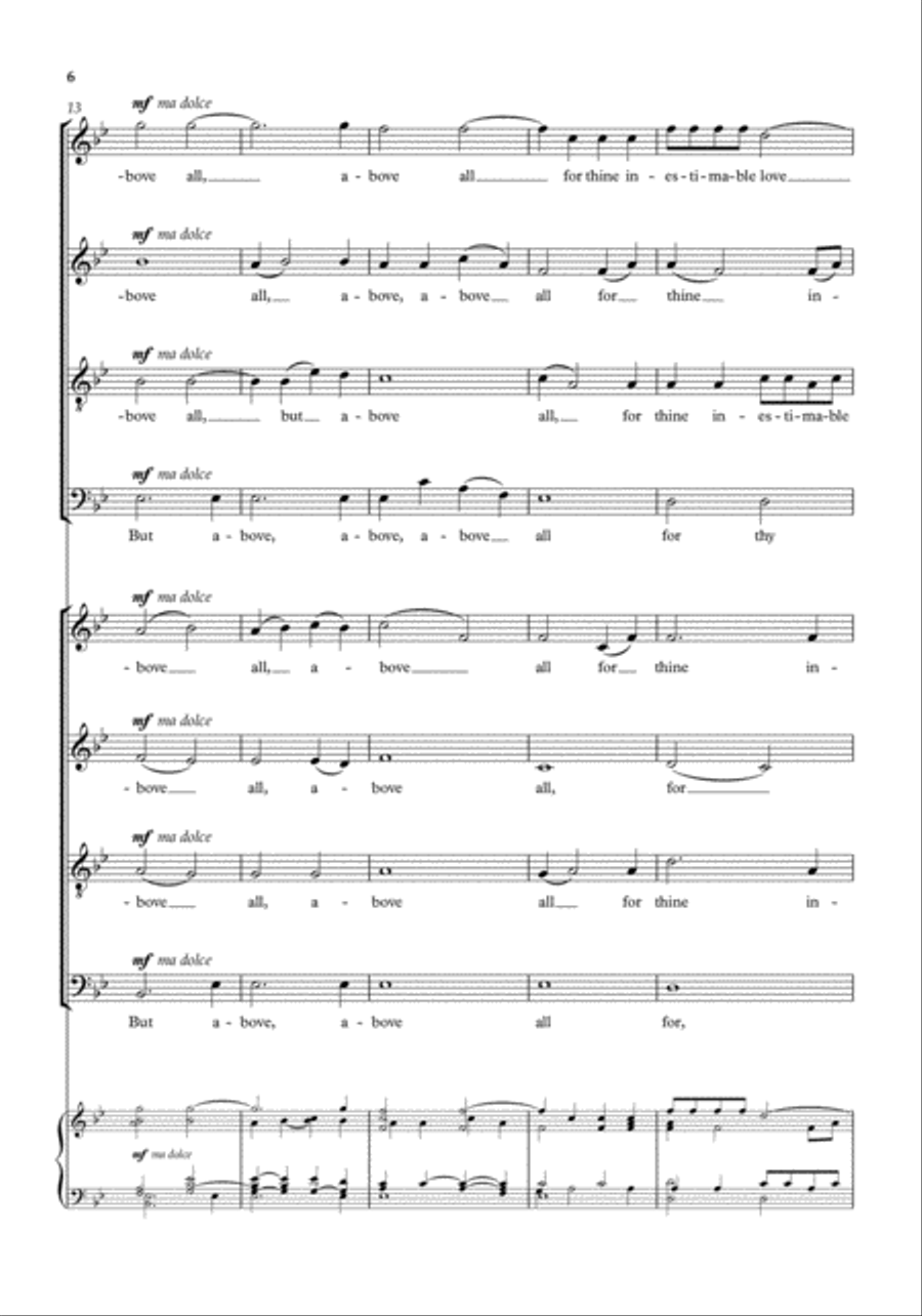 We bless thee for our creation 4-Part scores gallery preview page 5