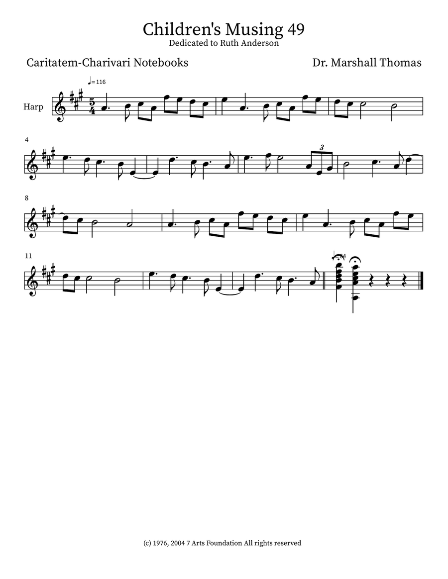 Children's Musing 49 Small Ensemble scores gallery preview page 3