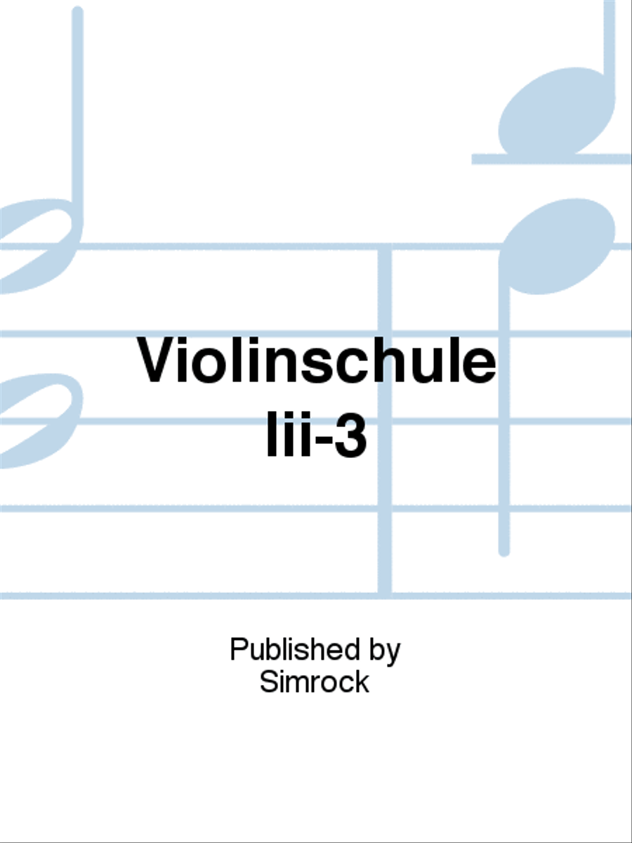 Violinschule Iii-3 Violin scores gallery preview page 1