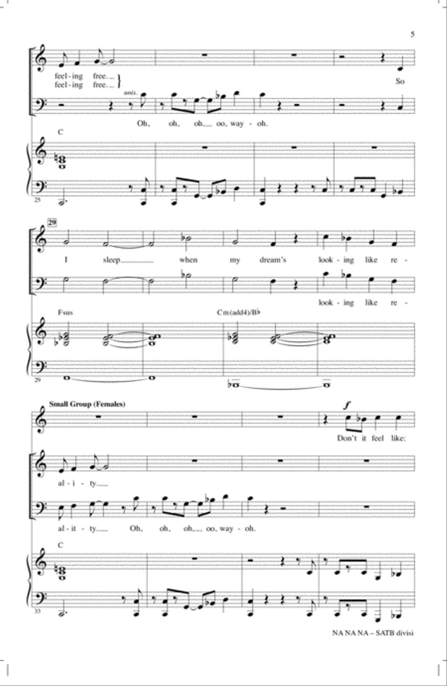 Na Na Na 4-Part scores gallery preview page 4
