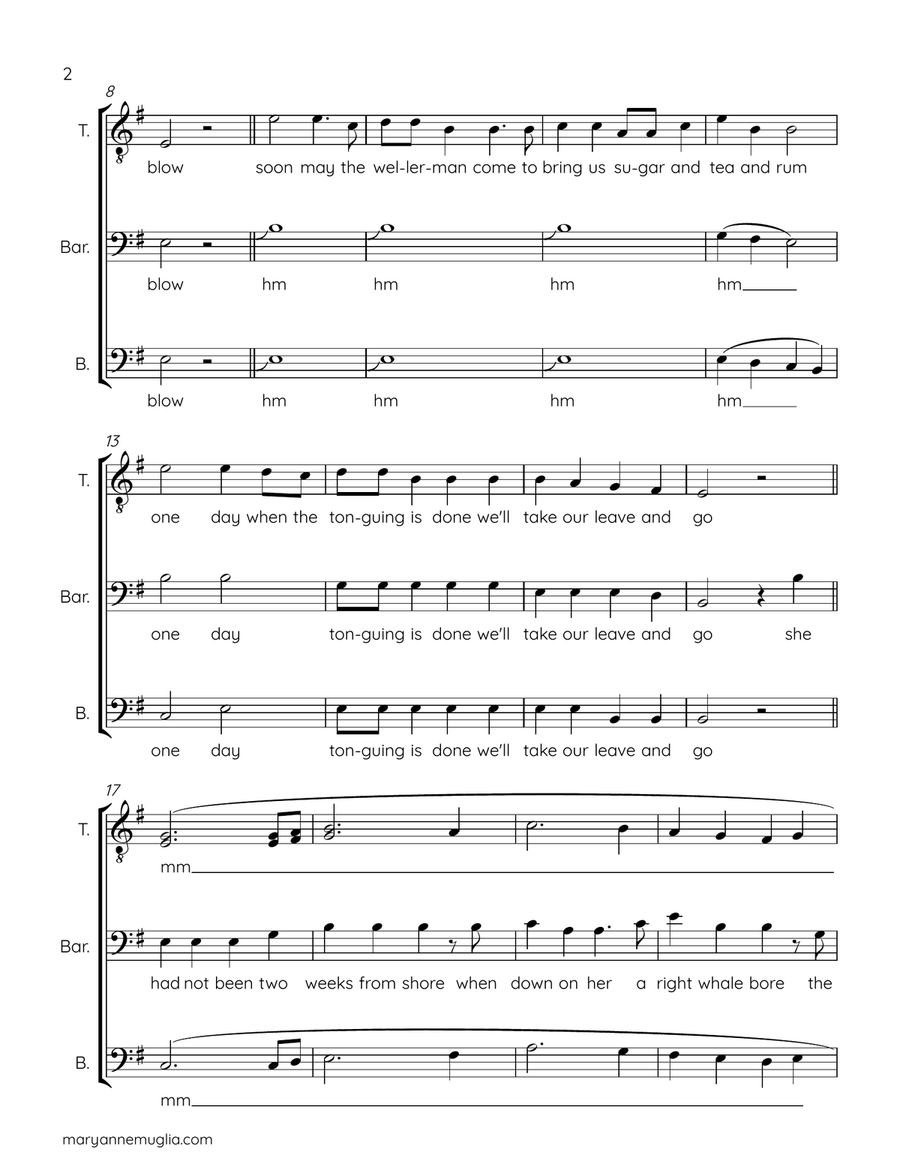 Wellerman Wellerman TTB scores gallery preview page 2