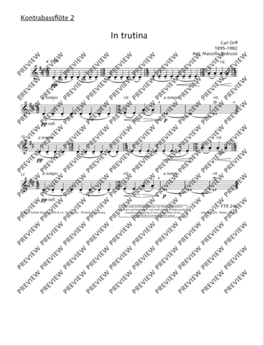 In trutina In trutina Flute Choir scores gallery preview page 21