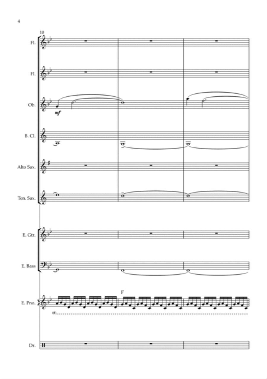 Ecstasy Of Gold Bass Clarinet scores gallery preview page 4