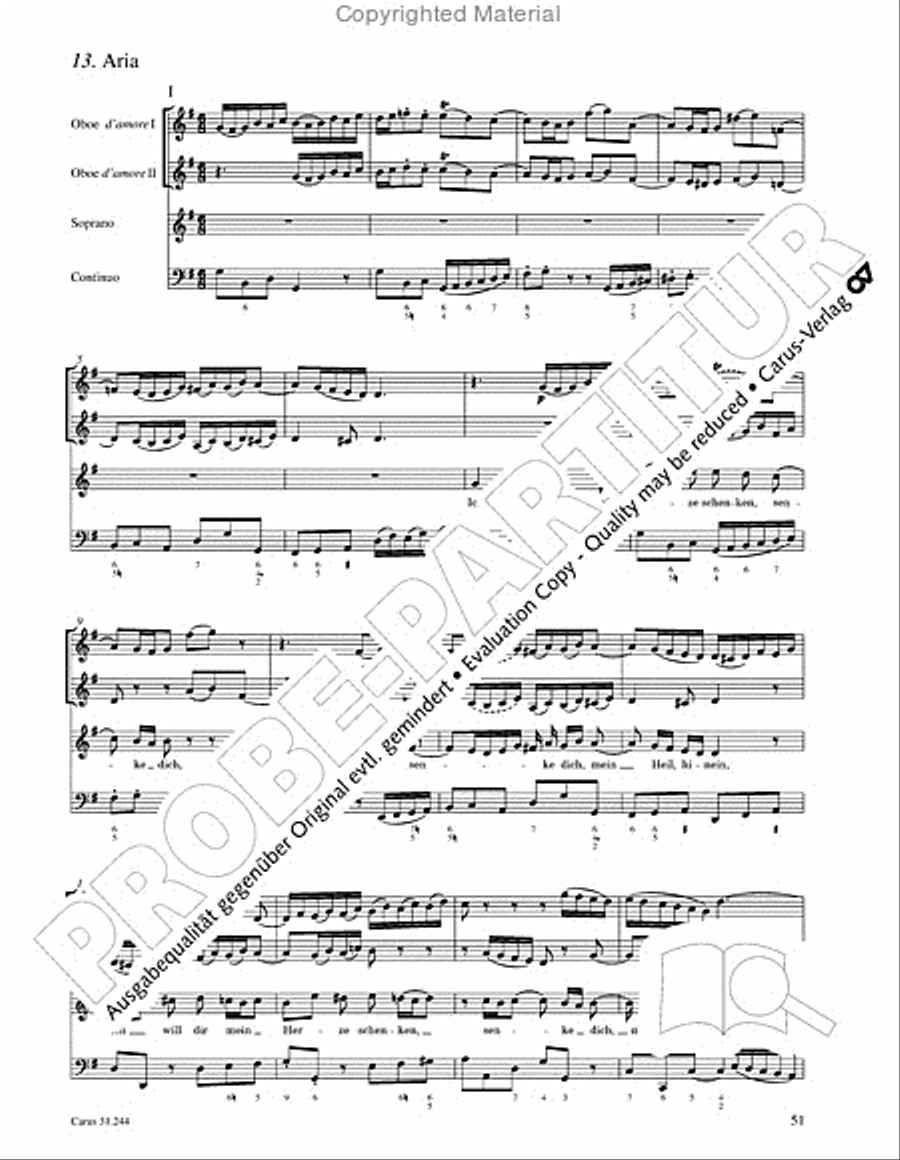 St. Matthew Passion (Matthaus-Passion) 4-Part scores gallery preview page 53