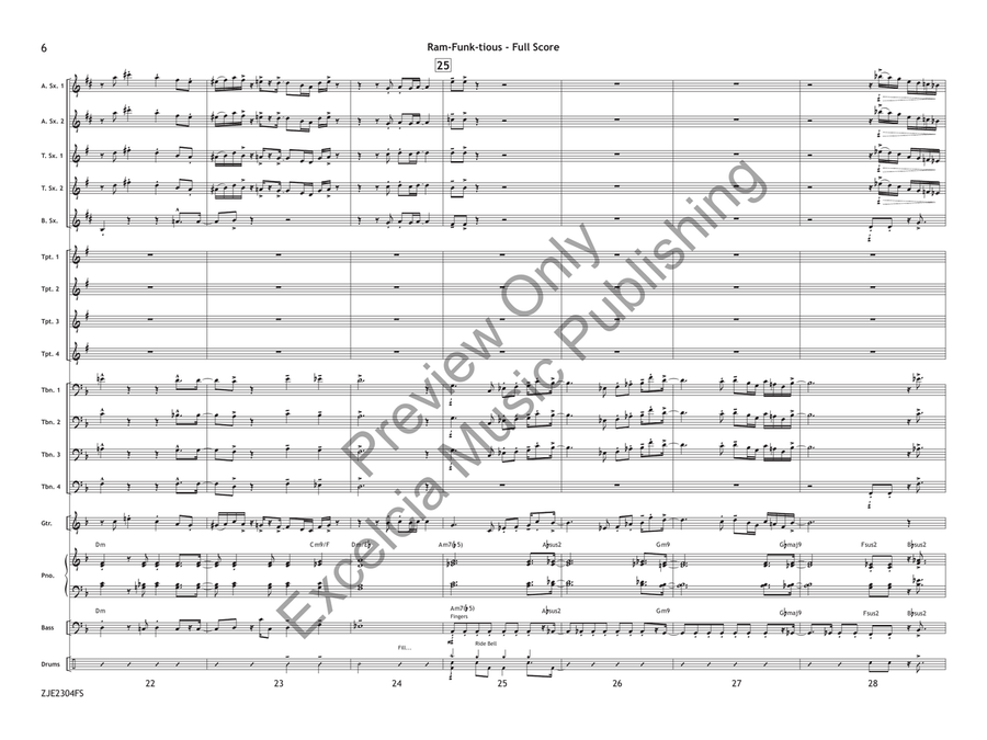 Ram-Funk-tious Ram-Funk-tious Jazz Ensemble scores gallery preview page 7