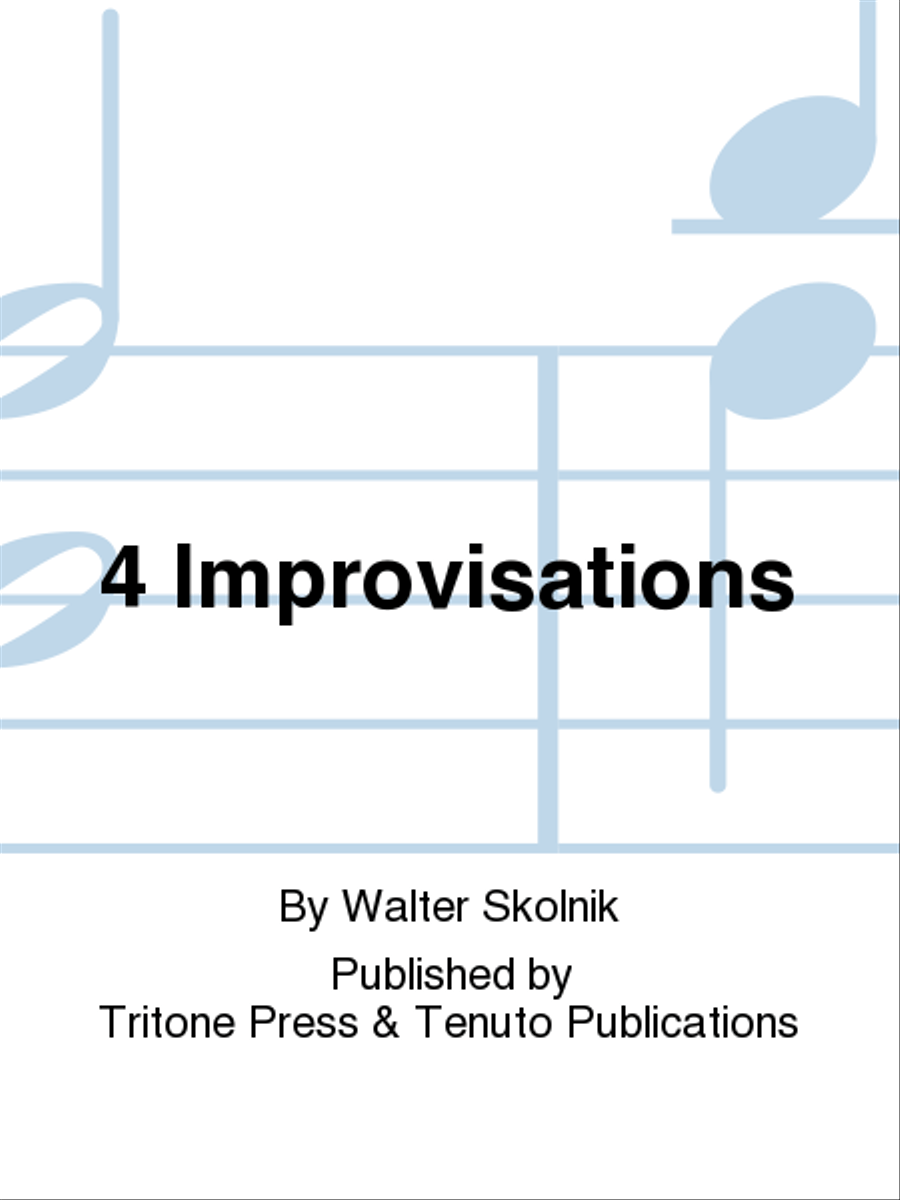 4 Improvisations Chamber Music scores gallery preview page 1