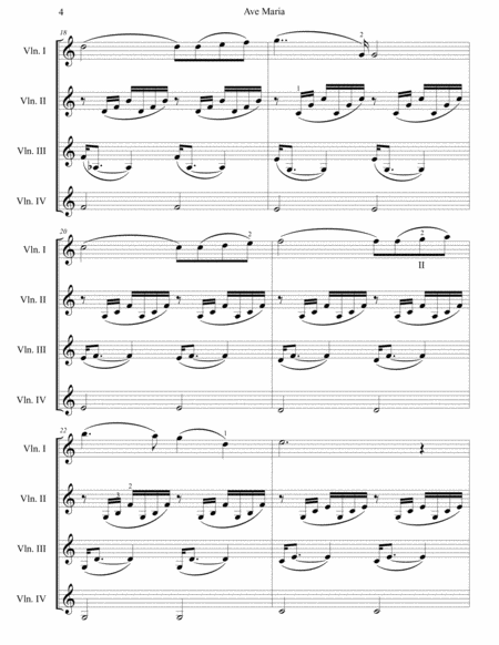 Bach/Gounod: Ave Maria - arr. for Violin Quartet image number null