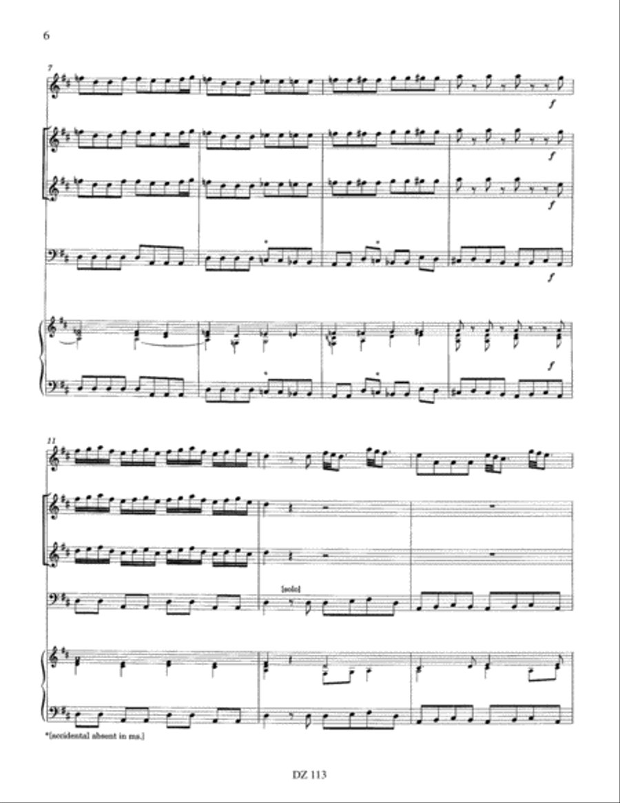 Concerto in D Major, RV 93 Orchestra scores gallery preview page 6
