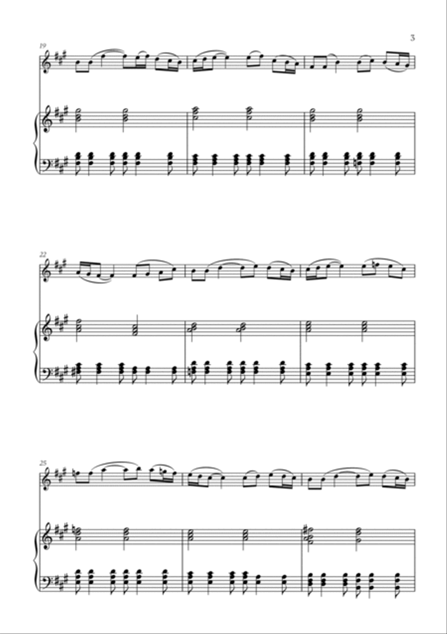 Polovtsian Dance (from Prince Igor) (for Flute and Piano) Flute Solo scores gallery preview page 3