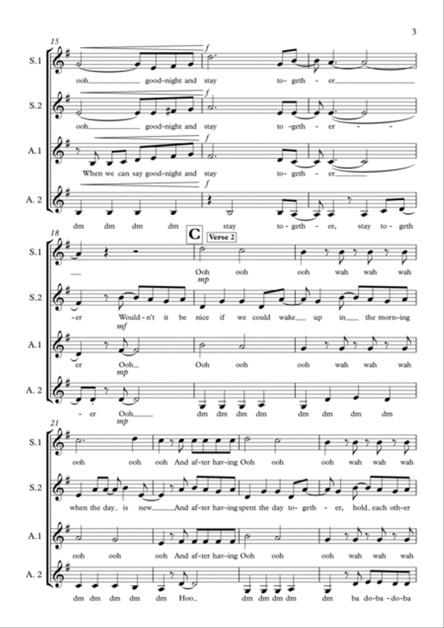 Wouldn't It Be Nice SSAA scores gallery preview page 3
