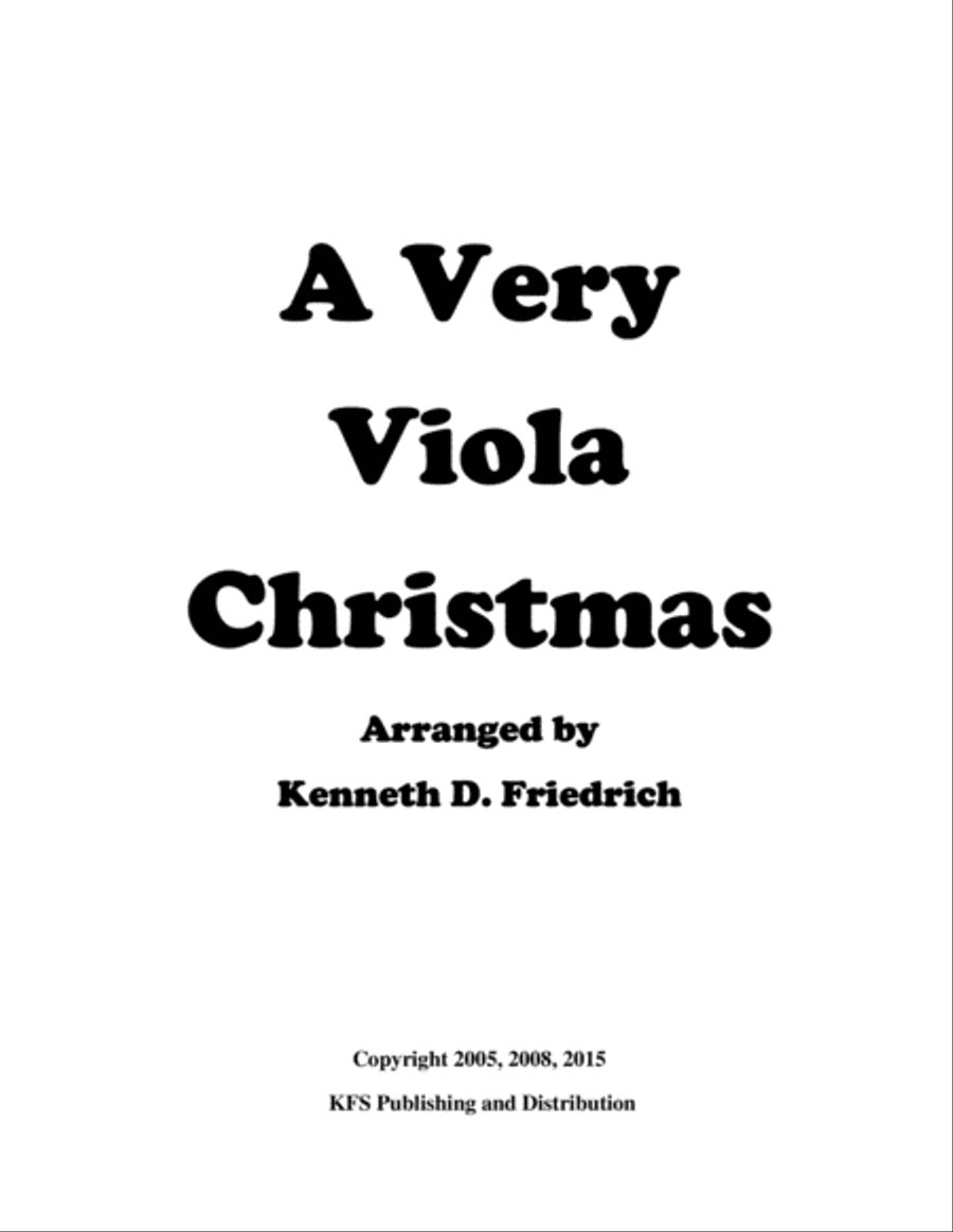 A Very Viola Christmas String Duet scores gallery preview page 1