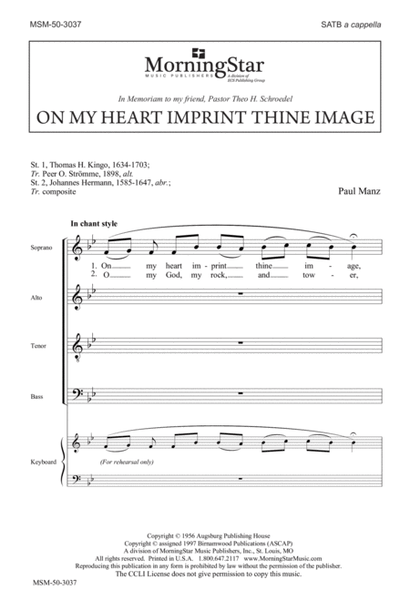 On My Heart Imprint Thine Image (Downloadable)