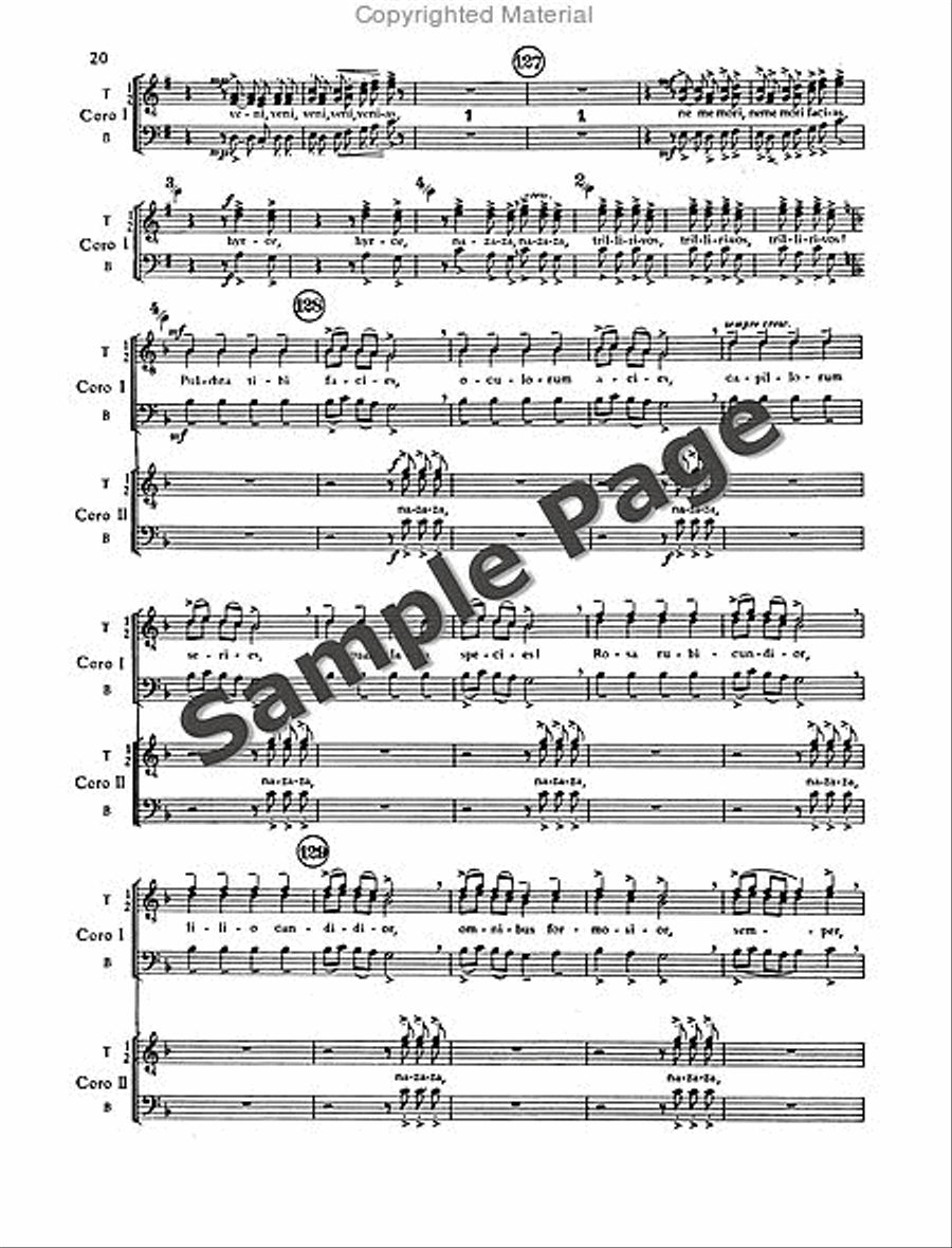 Carmina Burana Children's Choir scores gallery preview page 23