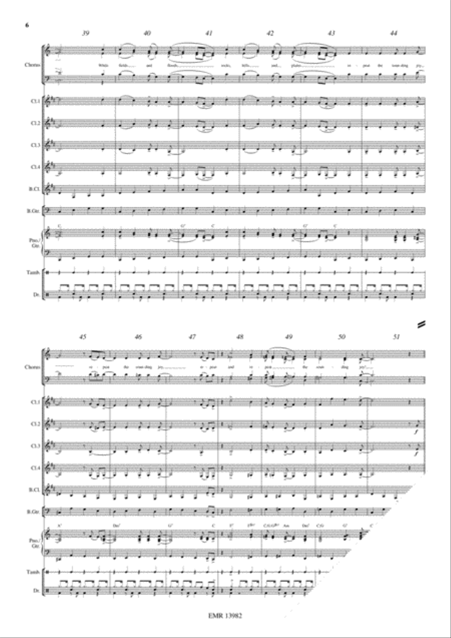 Joyful Christmas Clarinet Quintet scores gallery preview page 7