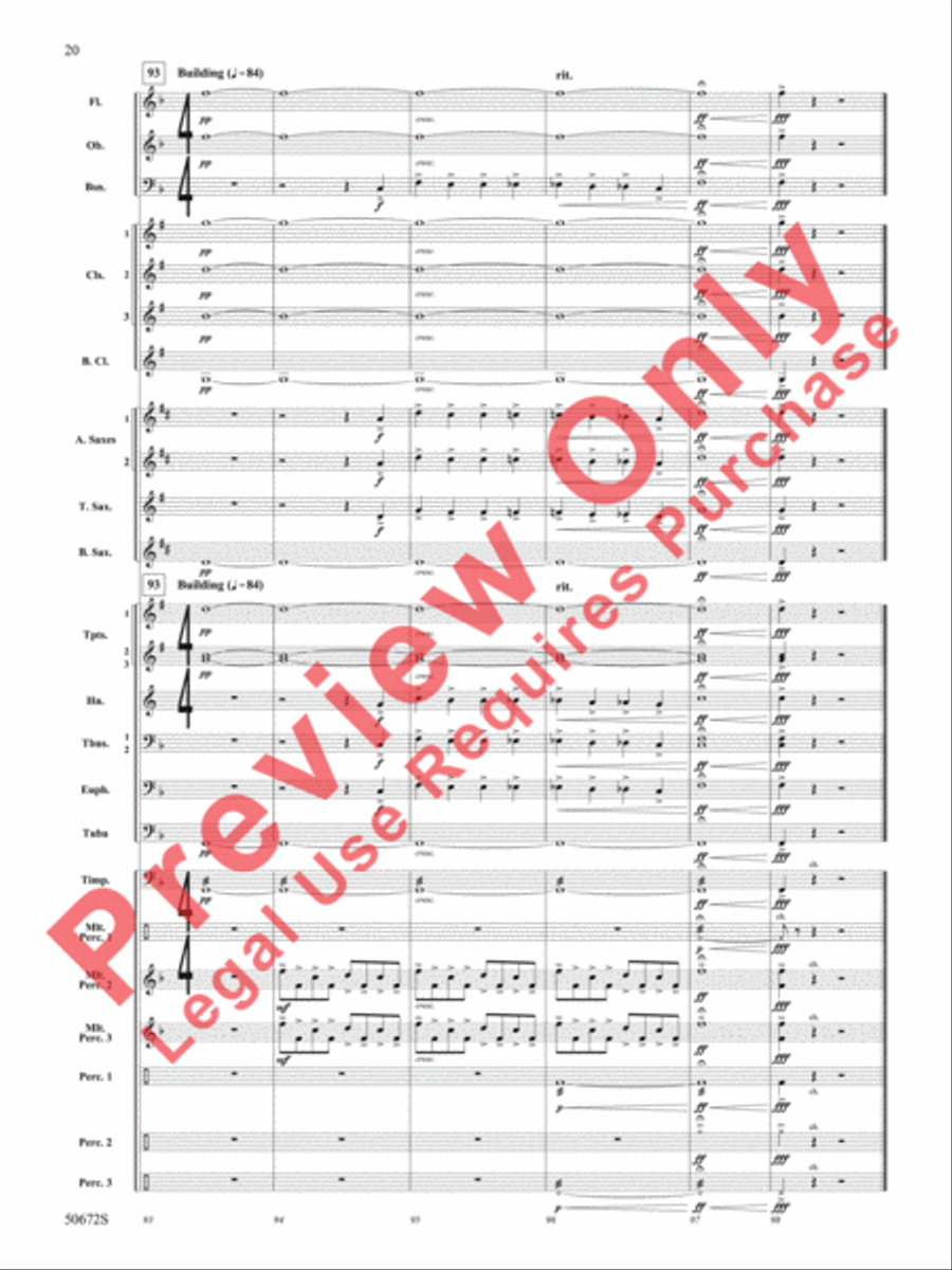 Ascension Concert Band scores gallery preview page 21