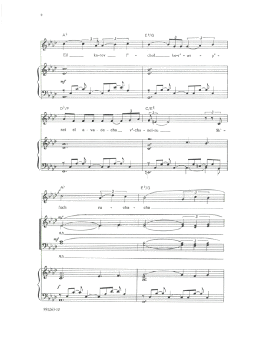 R'Tzei (for Solo Low Voice with optional SATB Choir)
