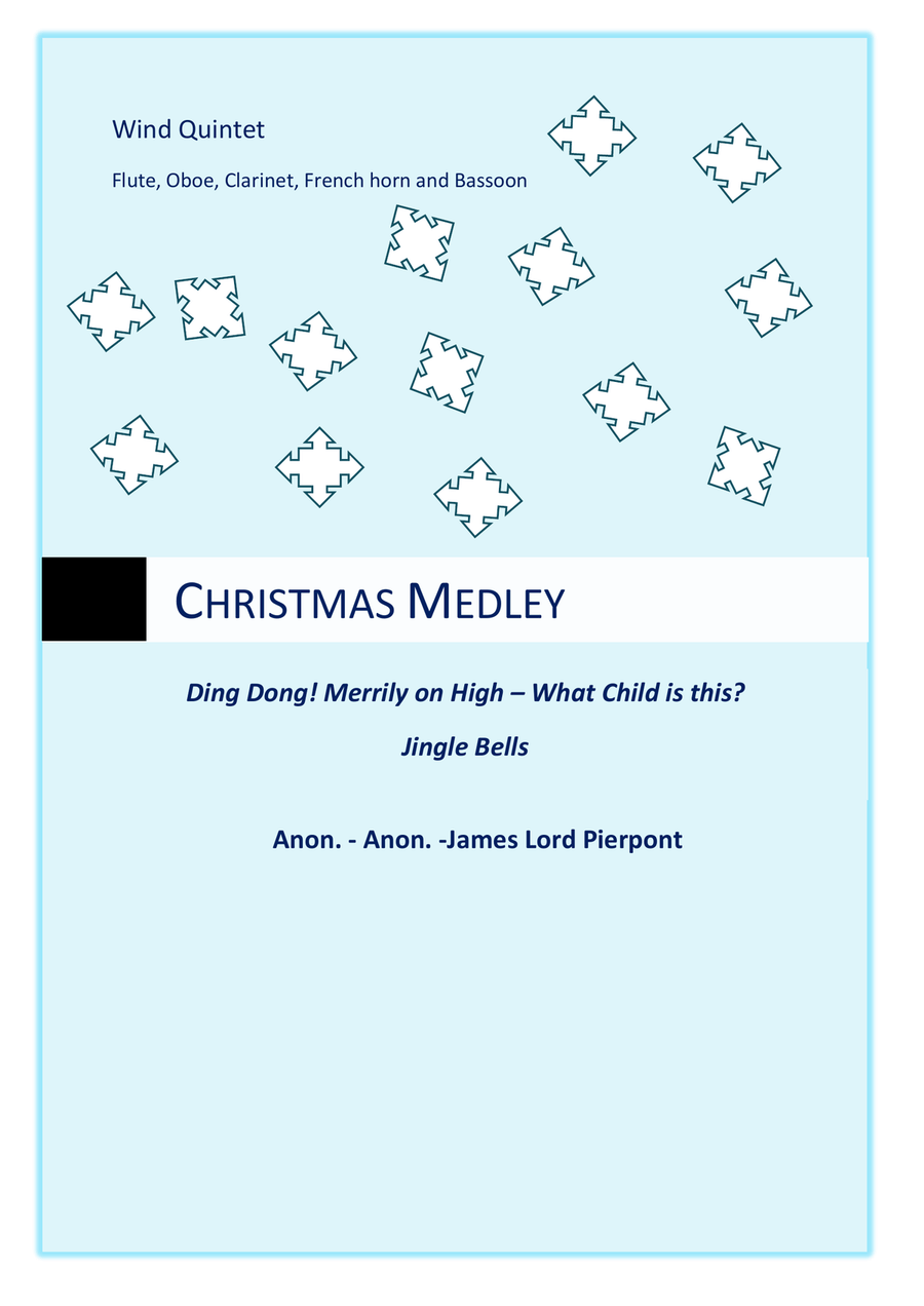 Christmas Medley Woodwind Quintet scores gallery preview page 1