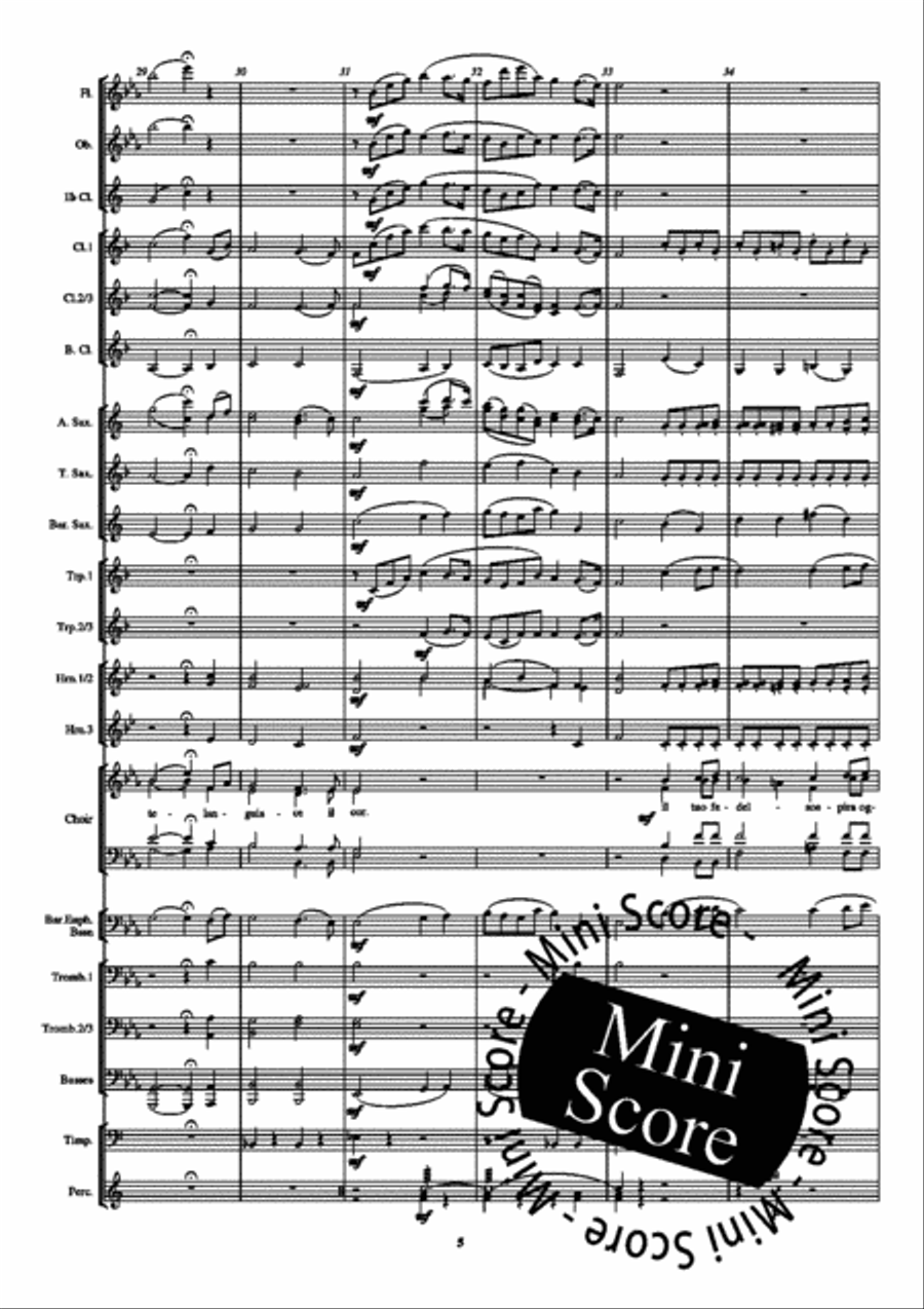 Caro Mio Ben Concert Band scores gallery preview page 9
