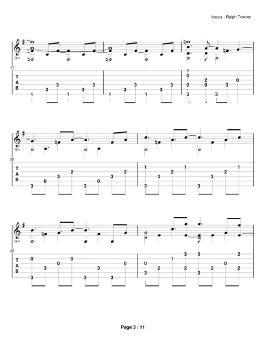 Icarus Electric Guitar scores gallery preview page 3
