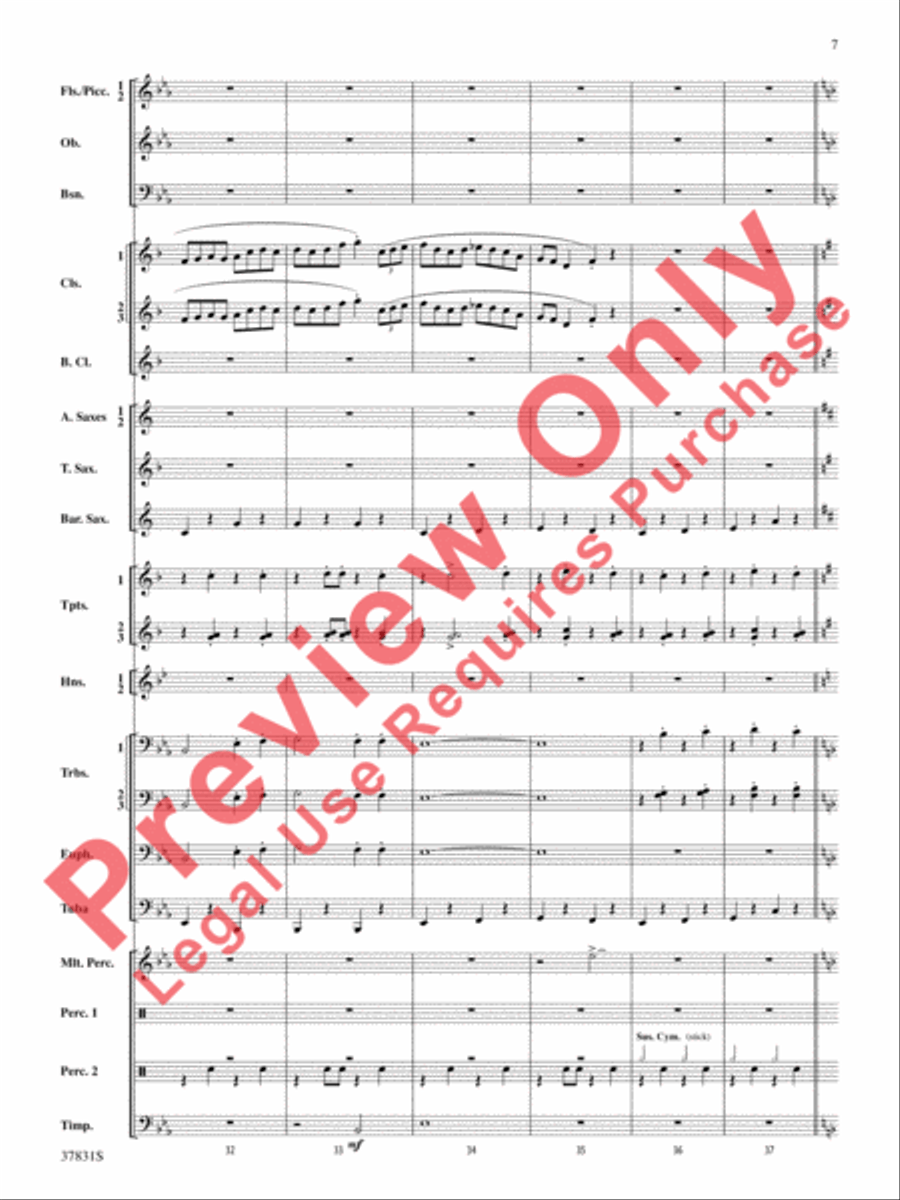 Saddle Up! Concert Band scores gallery preview page 8