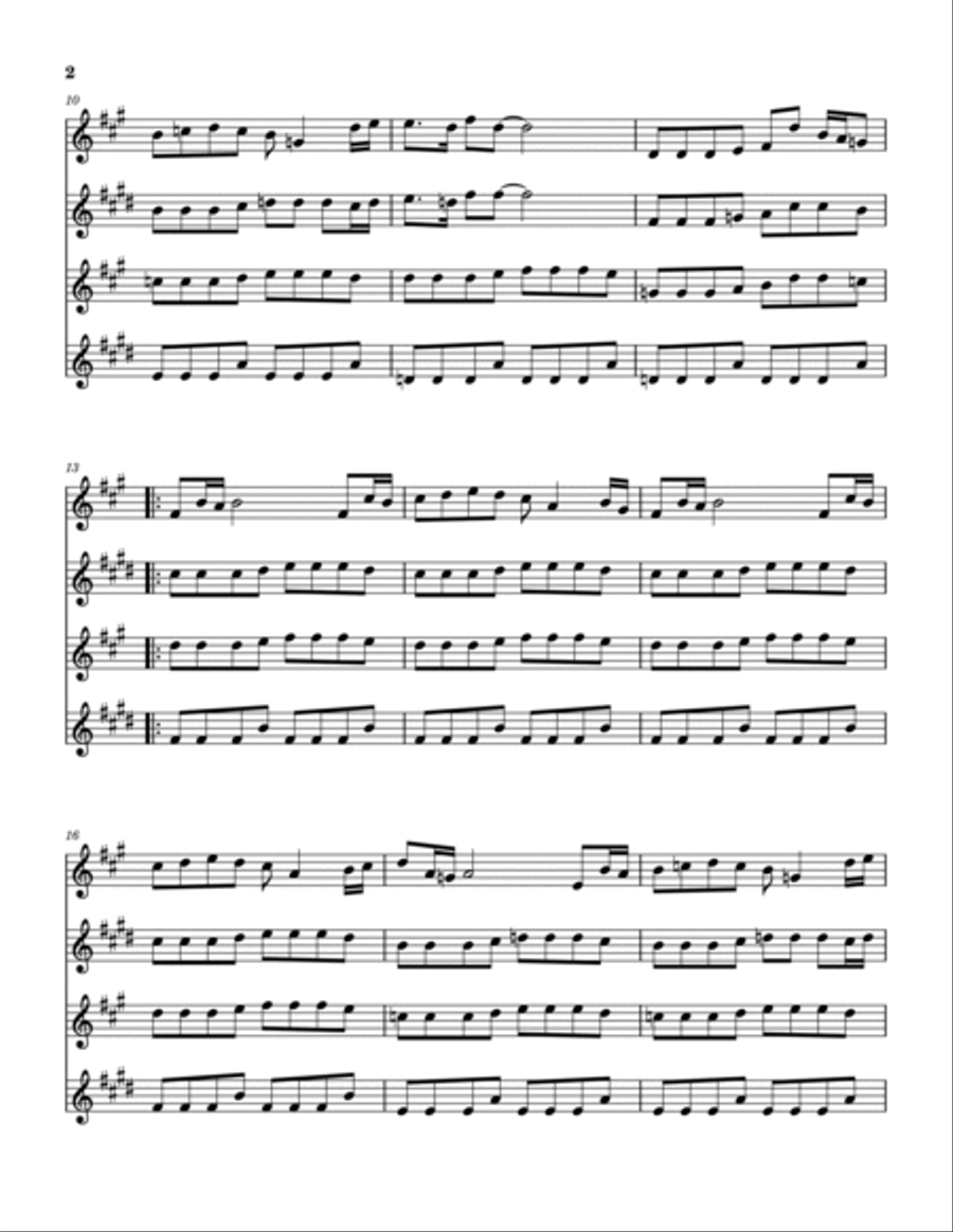 Treasure Of San Miquel Treasure Of San Miquel Saxophone Quartet scores gallery preview page 3