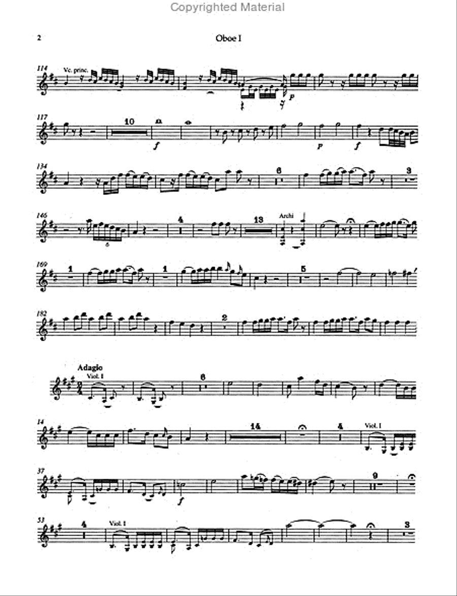 Concerto for Violoncello and Orchestra in D major Hob. VIIb:2 Set of Parts scores gallery preview page 2