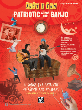 Book cover for Just for Fun -- Patriotic Songs for Banjo