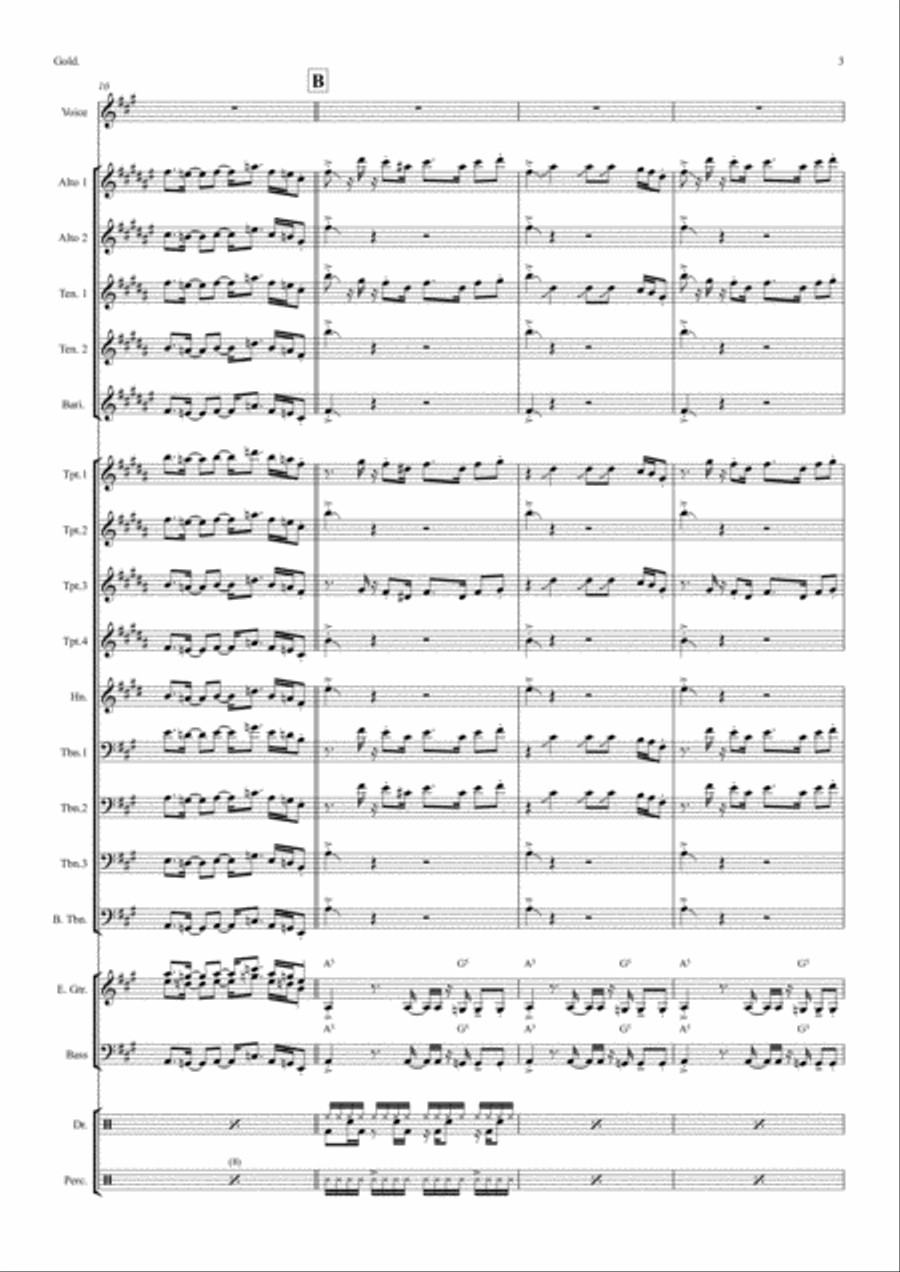 Gold-guy Sebastian Alto Saxophone scores gallery preview page 3