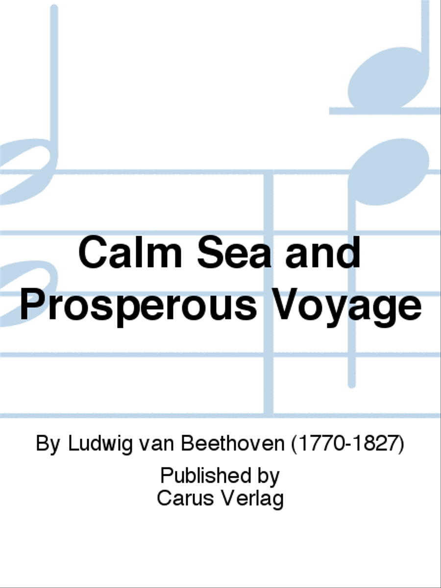 Calm Sea and Prosperous Voyage Choir scores gallery preview page 1