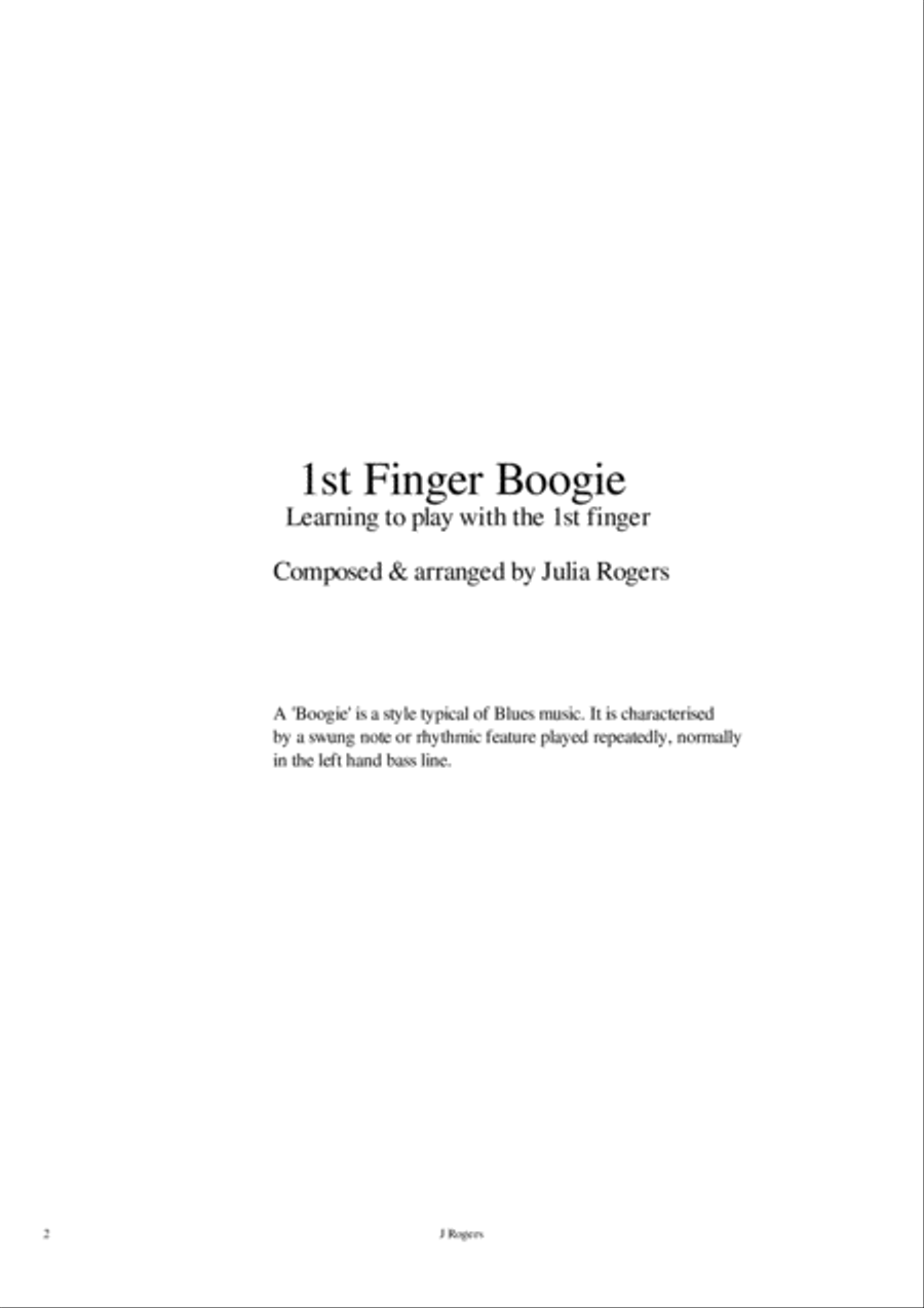 1st Finger Boogie String Quartet scores gallery preview page 2