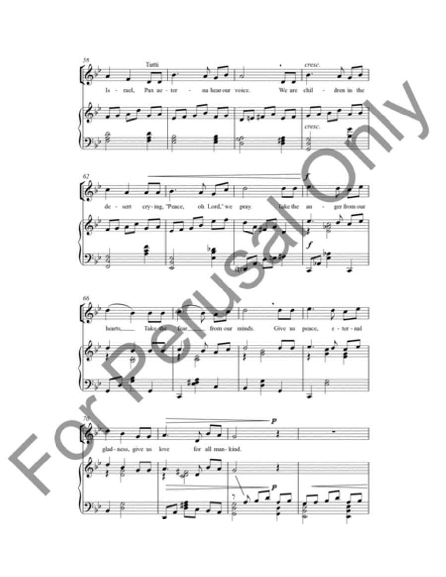 Peace (Choral Score) SA scores gallery preview page 6