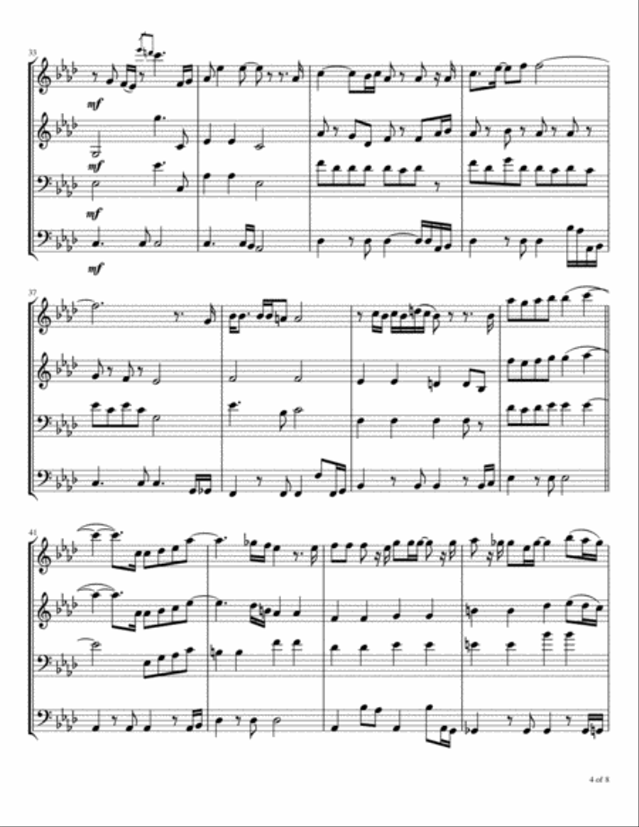 I Don't Want To Wait Anymore Brass Ensemble scores gallery preview page 5
