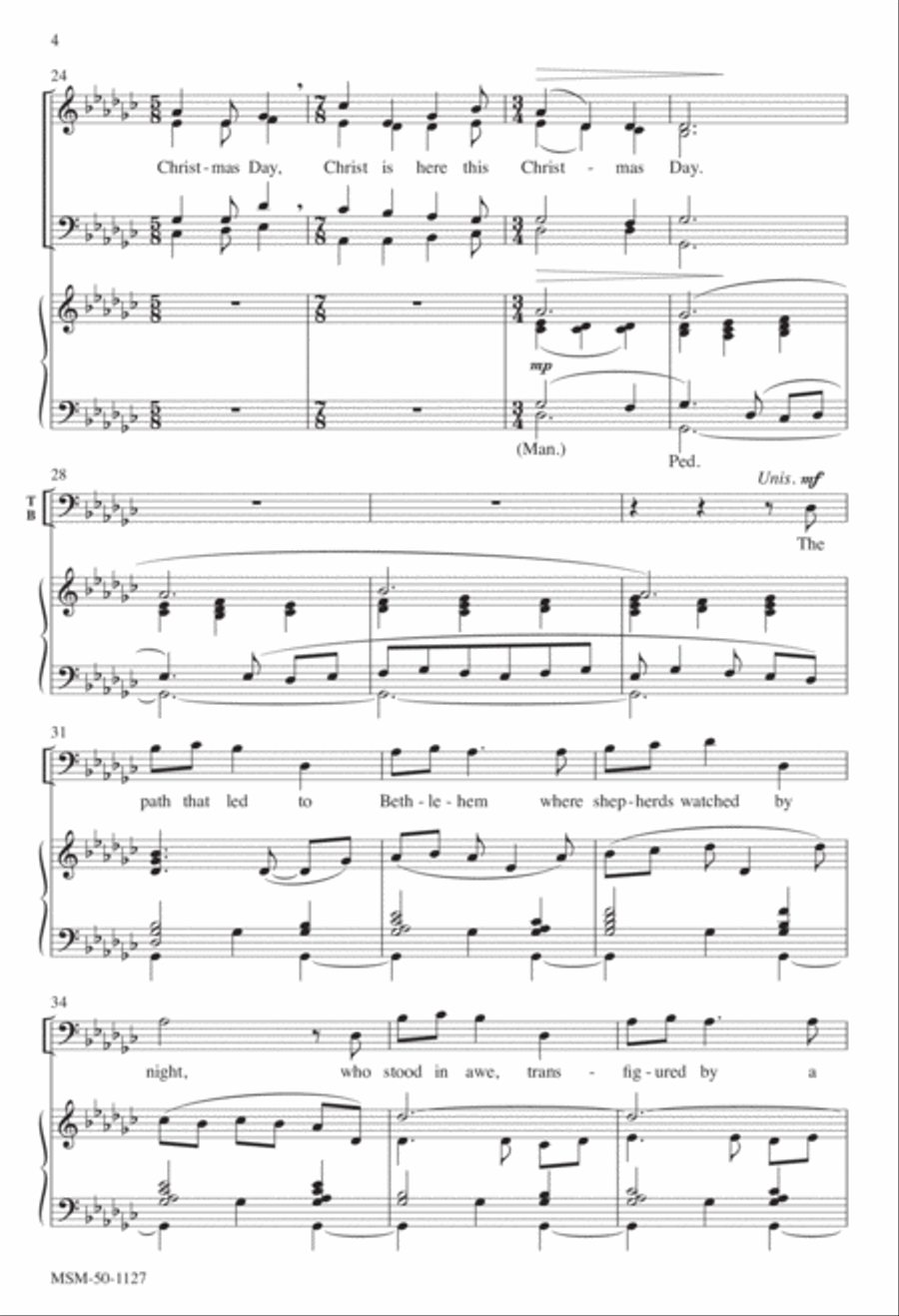 Who Will Go to Bethlehem? 4-Part scores gallery preview page 4