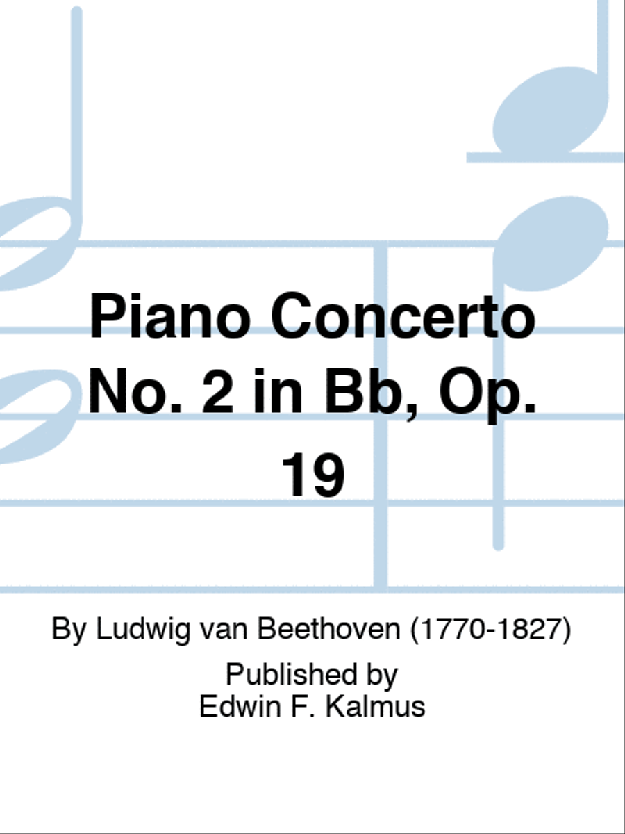 Piano Concerto No. 2 in Bb, Op. 19 Orchestra scores gallery preview page 1