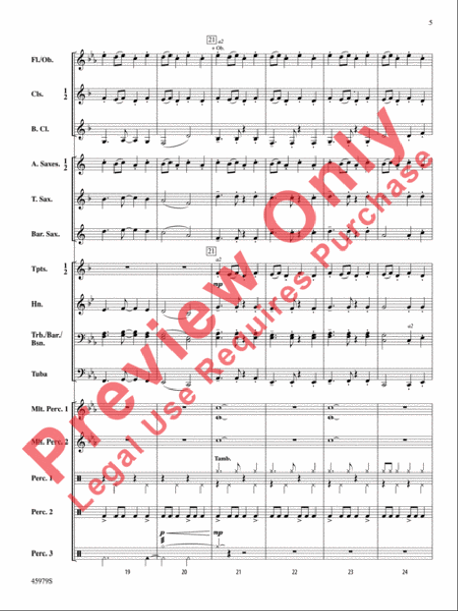 Ring, Ring, Ring! Concert Band scores gallery preview page 6