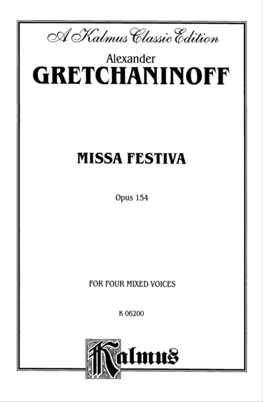 Missa Festiva (Op. 154) 4-Part scores gallery preview page 2