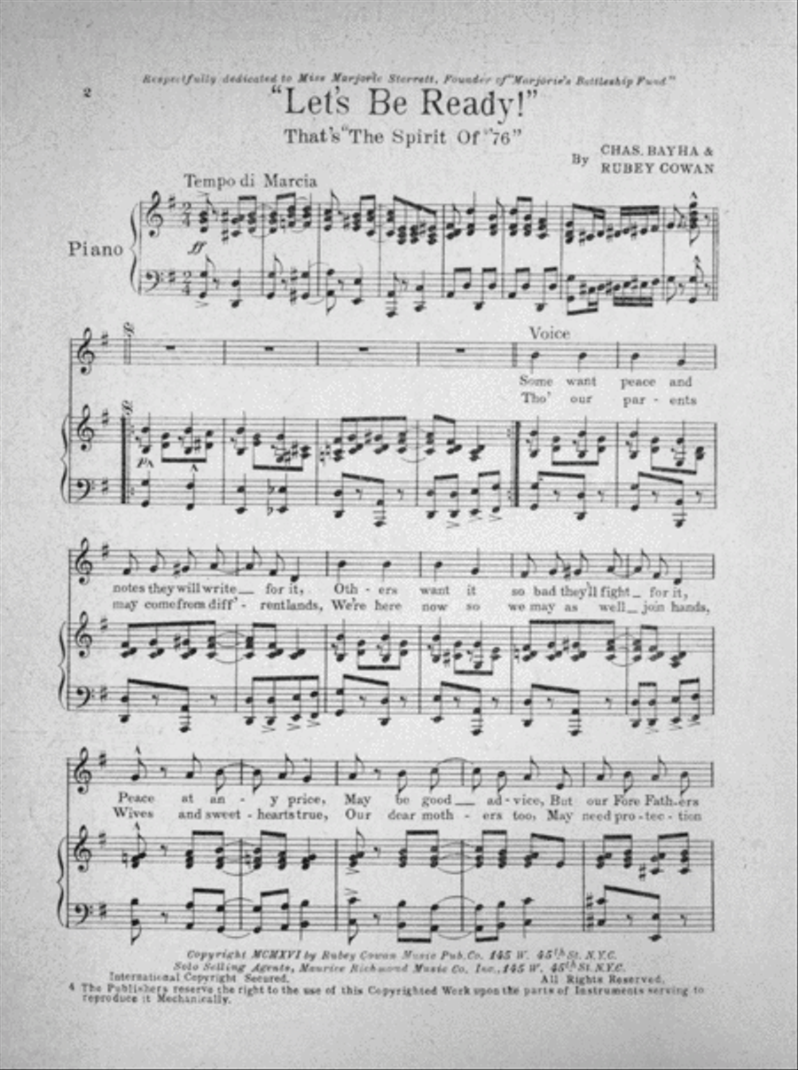 (Let's Be Ready) That's the Spirit of '76 Voice scores gallery preview page 2