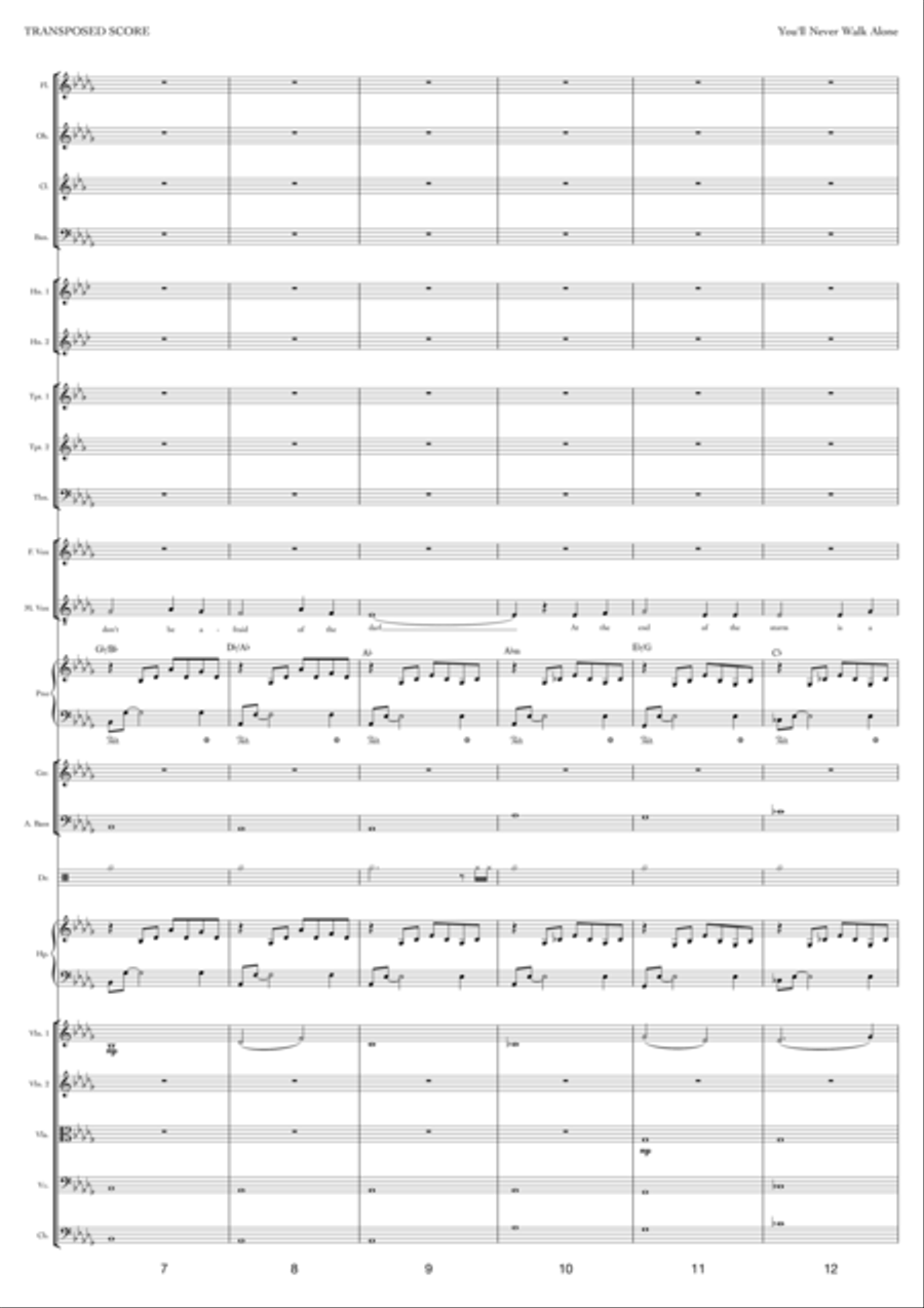 You'll Never Walk Alone You'll Never Walk Alone Full Orchestra scores gallery preview page 2