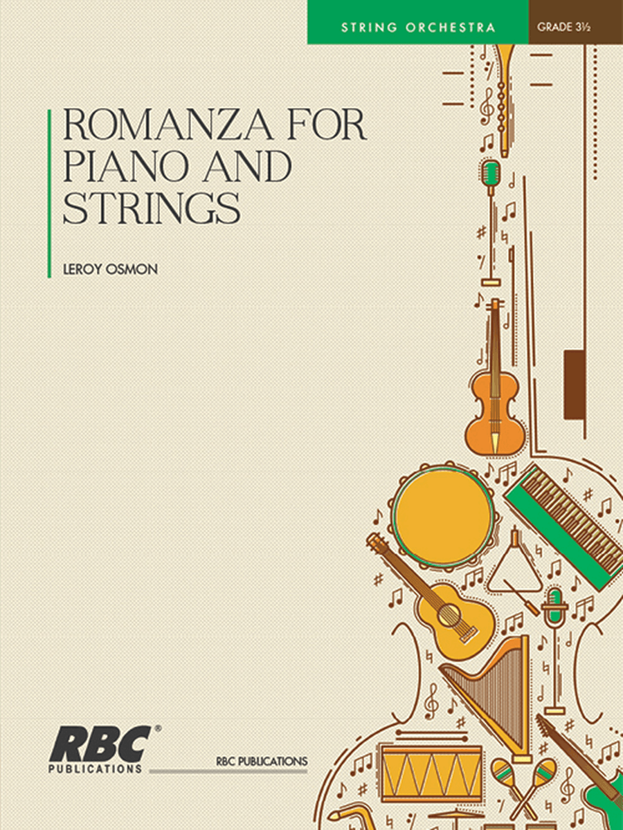 Romanza Solo Piano And Strings (Score)