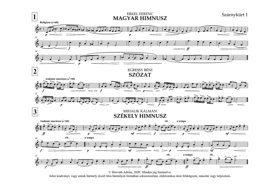 Indulókönyv 2020 - 20 Szárnykürt 1 Concert Band scores gallery preview page 5