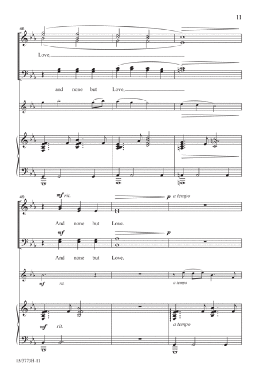 And None but Love And None but Love 4-Part scores gallery preview page 11
