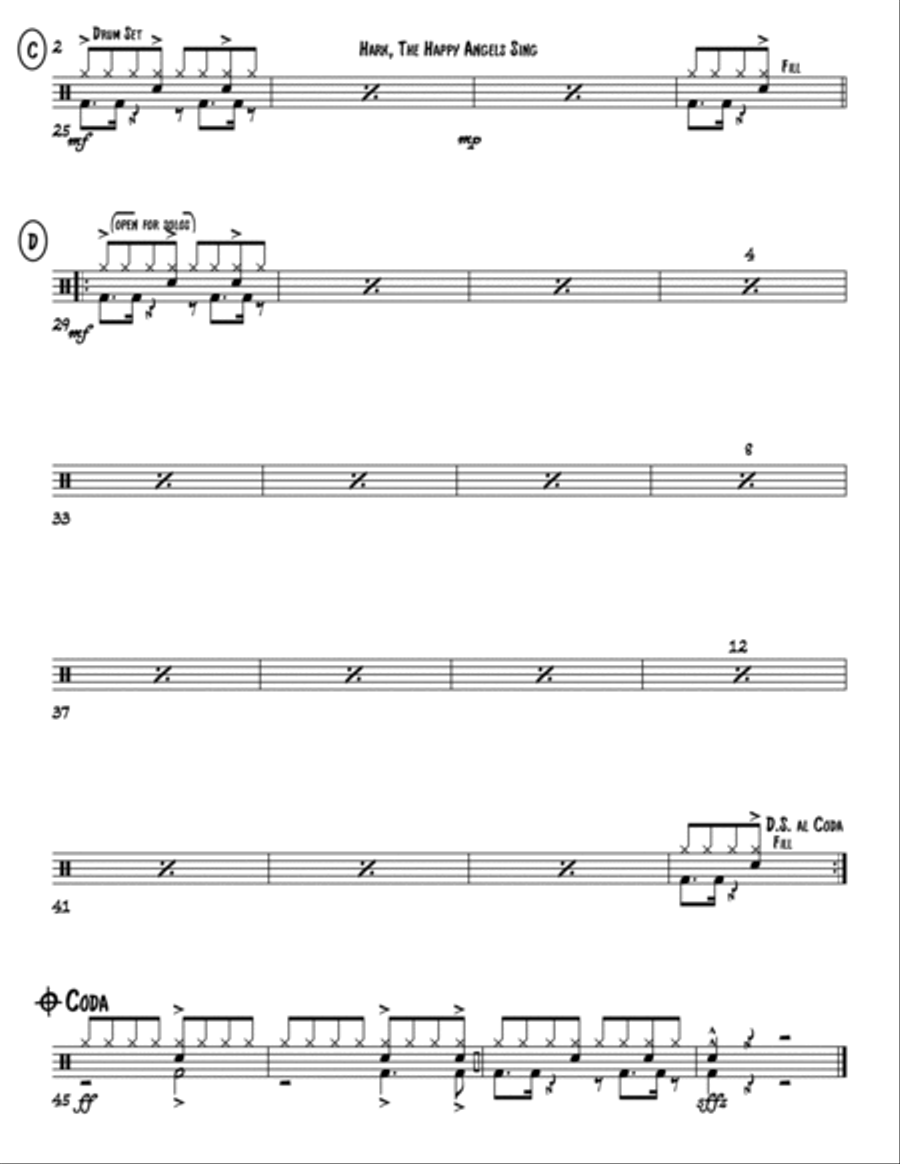 Hark, The Happy Angels Sing Jazz Ensemble scores gallery preview page 5