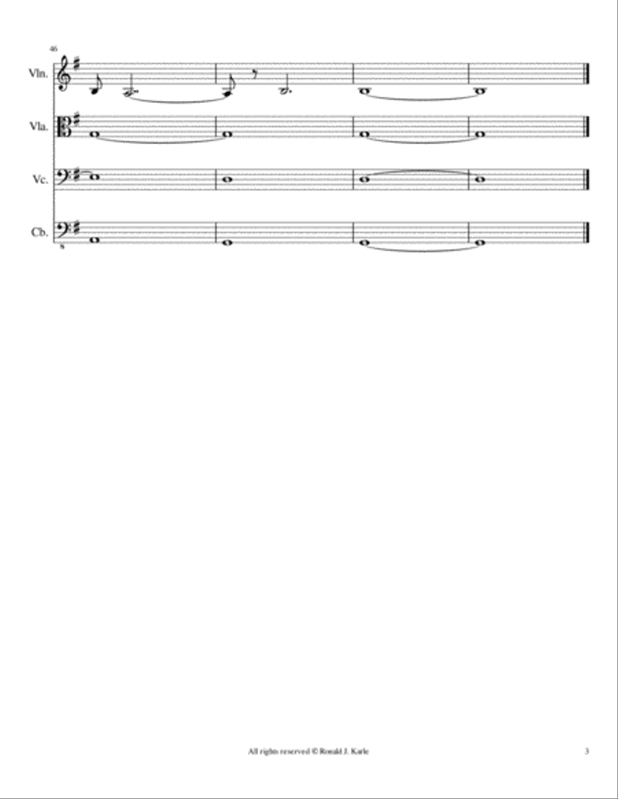 Night of Reflection Nocturne #131 Night of Reflection Nocturne #131 String Quartet scores gallery preview page 4