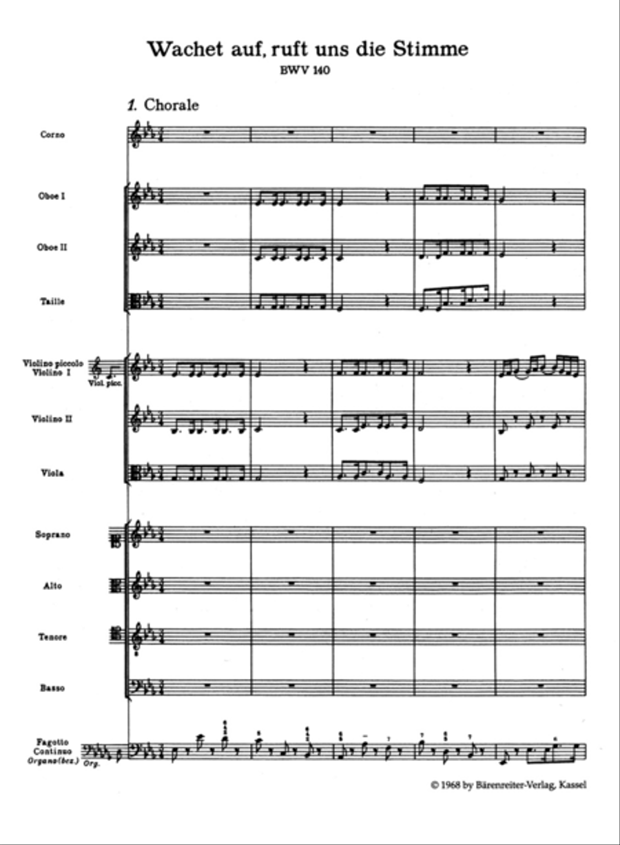 Wake ye maids! hark, strikes the hour BWV 140 4-Part scores gallery preview page 2