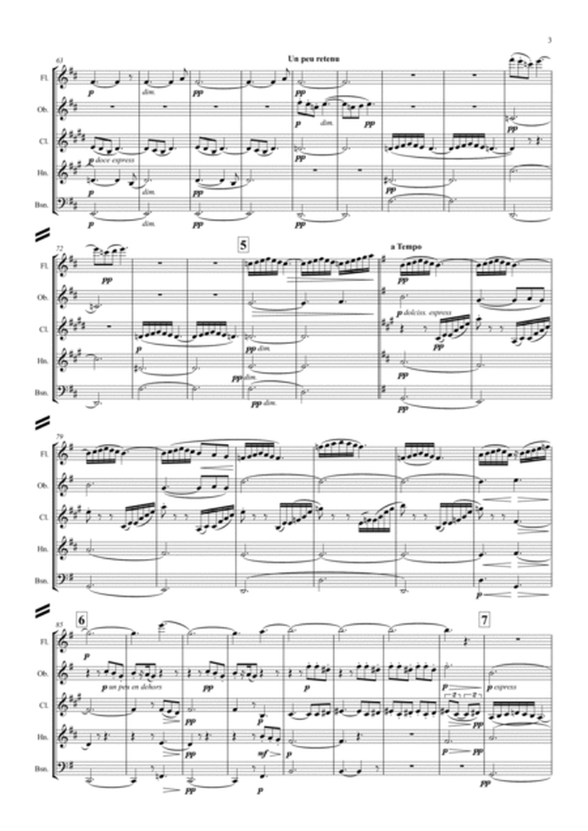 Debussy: Petite Suite (Complete - En bateau, Cortege, Minuet & Ballet) - wind quintet image number null